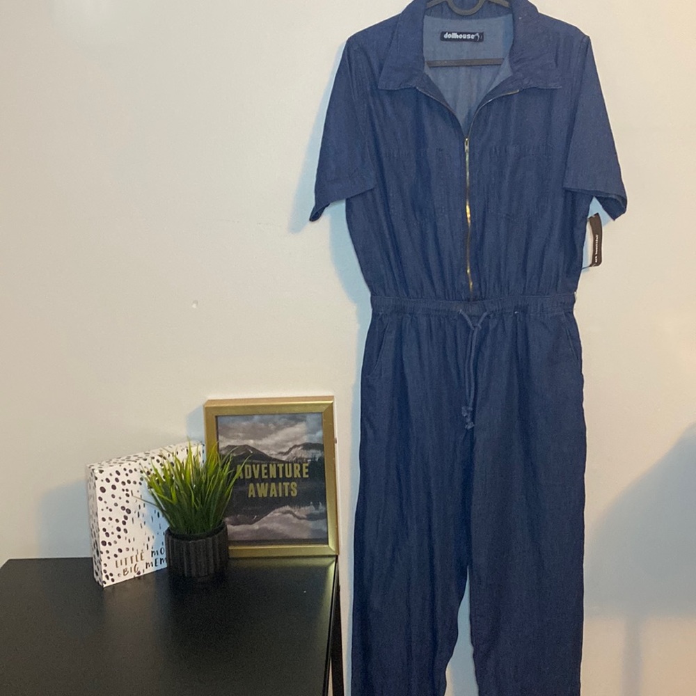 Dollhouse Denim Jumpsuit